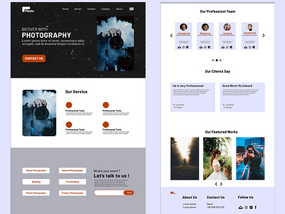 Photography web design