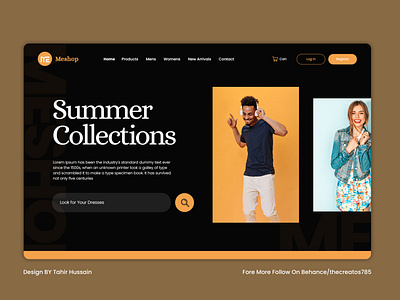 Meshop | Ecommerce Clothing Website Banner