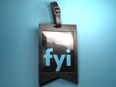 Luggage Tag Render c4d cg cinema4d leather texturing
