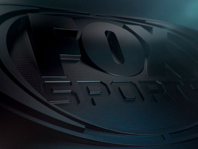 Fox Sports 3d c4d diffuse displacement mlb sports