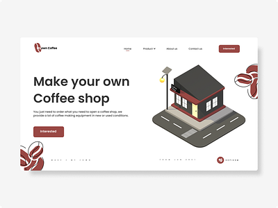 #021 Coffee Shop 2 app coffee coffee shop design design inspiration landing page landingpage ui ux