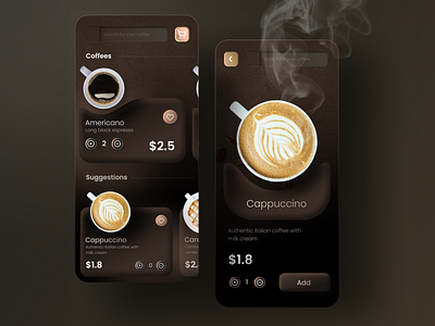 Coffee Shop App Concept