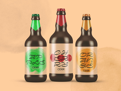 Cider Bottle Package Design branding package design