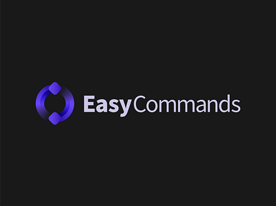 Logo for EasyCommands abstract logo branding it logo logo