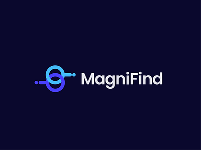 Logo Design for MagniFind abstract logo branding it logo startup logo