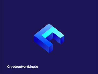 Cryptoadvertising Logo abstract logo crypto it logo logo