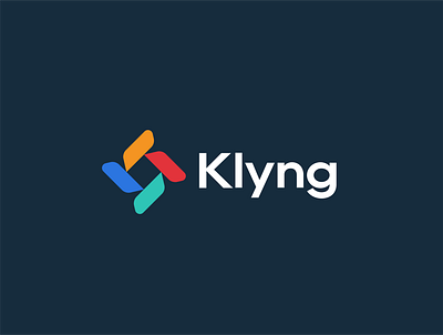 Klyng Logo gradient it logo logo modern