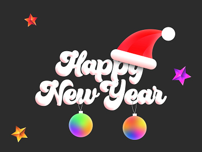 Happy New Year! christmas design illustration new year