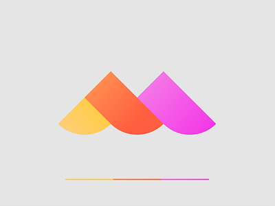 Letter M Gradient Logo