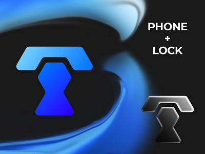 Phone + Lock Logo Design branding it logo logo startup logo