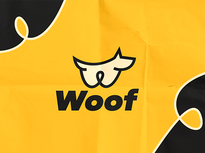 Woof Logo Design abstract logo branding dog logo