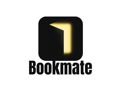 Bookmate abstract logo branding logo startup logo