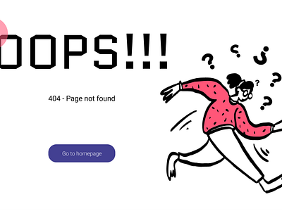 First design of Error page