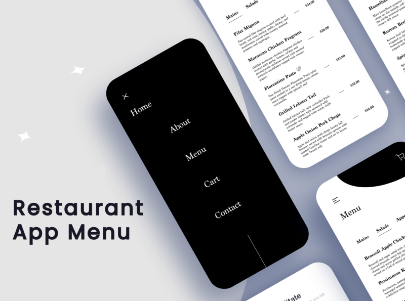 Restaurant Menu App - Mobile UX/UI Design by Dre Anozie on Dribbble