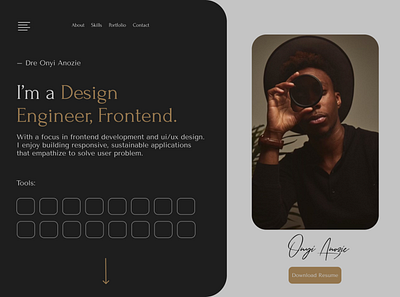 Personal Portfolio Website Design branding design graphic design ui visual design