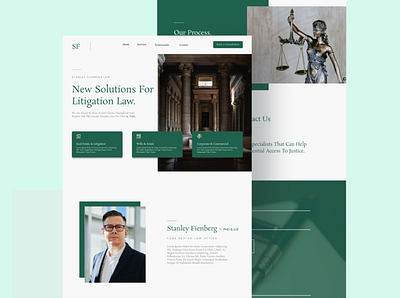 Law Firm Website Design Concept branding lawfirm visual design website