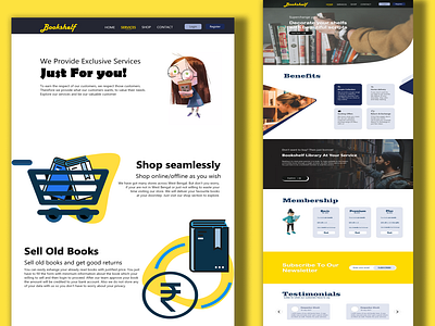 Landing Page Design of a Book Store