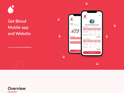 GetBlood APP/Website app blood illustration typography ui