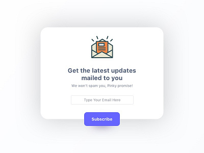 Subscribe button email input newsletter pop up subscribe