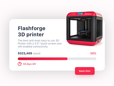 Crowdfunding Campaign 3d printer back campaign crowdfunding fund