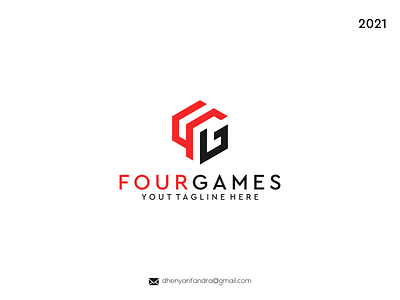 LOGO DESIGN FOUR GAMES 4G branding design graphic design icon illustration logo typography ui ux vector