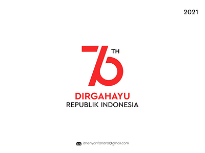 LOGO 76 TAHUN DIRGAHAYU REPUBLIK INDONESIA branding design graphic design icon illustration logo typography ui ux vector