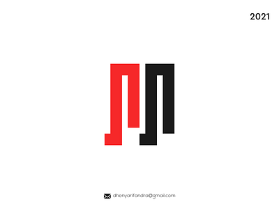 LOGO MODERN NM branding design graphic design icon illustration logo typography ui ux vector