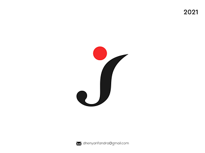 LOGO Ji MODERN AND SIMPLE branding design graphic design icon illustration logo typography ui ux vector