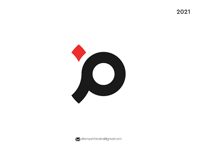 LOGO iP MODERN AND SIMPLE branding design graphic design icon illustration logo typography ui ux vector