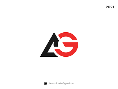 LOGO AG MODERN AND SIMPLE branding design graphic design icon illustration logo typography ui ux vector