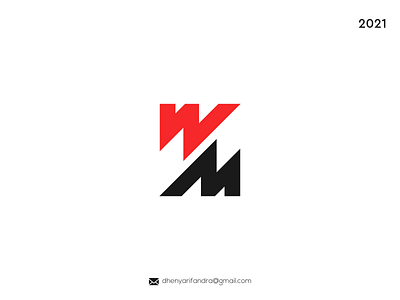 LOGO WM MODERN AND SIMPEL branding design graphic design icon illustration logo typography ui ux vector