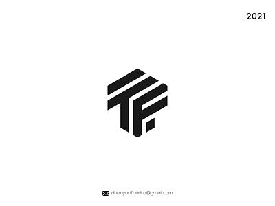 LOGO TF MODERN AND SIMPLE branding design graphic design icon illustration logo typography ui ux vector