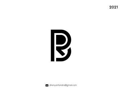 LOGO RB MODERN AND SIMPLE branding design graphic design icon illustration logo typography ui ux vector