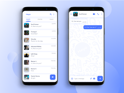 Messaging App Concept | Daily UI app design daily ui design messaging app soft shadows ui uiux whatsapp