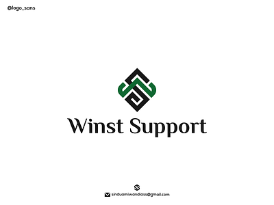 winst support logo design branding design graphic design icon illustration logo typography ui ux vector