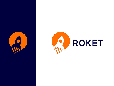 Roket logo design branding design graphic design icon illustration logo typography ui ux vector