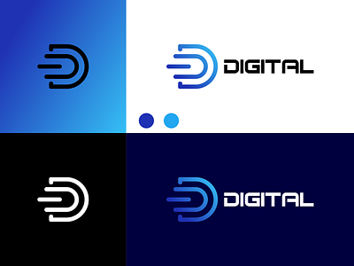 DIGITAL LOGO DESIGN INSPIRATIONE branding design graphic design icon illustration logo typography ui ux vector