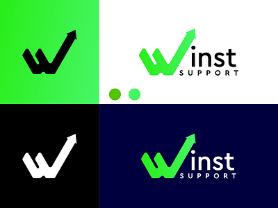 WINST SOPPORT Logo disign inspiration branding design graphic design icon illustration logo typography ui ux vector
