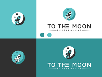 TO THE MOON DEVELPOMENT Logo disign inspiration branding design graphic design icon illustration logo typography ui ux vector