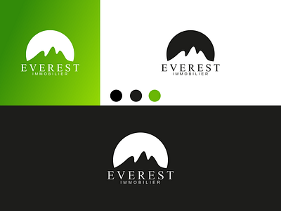 EVEREST IMMOBILIER Logo disign inspiration branding design graphic design icon illustration logo typography ui ux vector