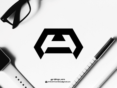MODERN AH Logo design inspiration branding design graphic design icon illustration logo typography ui ux vector