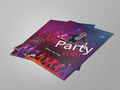 Dj Party flyer Design branding graphic design