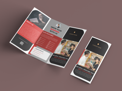 Trifold brochure branding design graphic design illustration trifold brochure typography