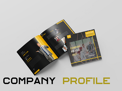 Company profile bifold brochure branding brochure company profile graphic design