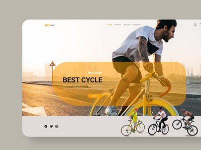 Cycle sell website cycle sell website design illustration landing page ui ux website