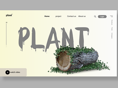 plant website graphic design landing page plant website ui ux website