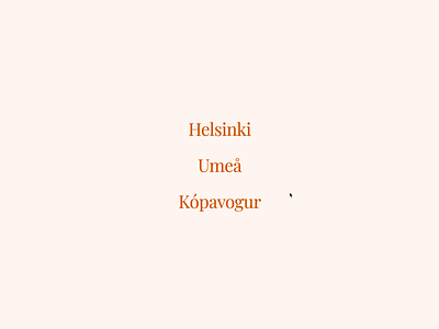 City Hover Interaction animation codepen css finland gsap hover iceland interaction map menu motion sweden travel typography ui