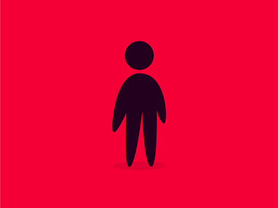 "Stick" figure character illustrator little notnice person vector