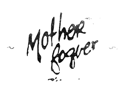 Motherfoquer black curse shirt texture type typography vintage white
