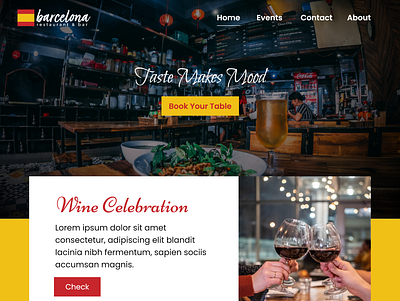 Restaurant Website Design design graphic design illustration ui web design website wordpress
